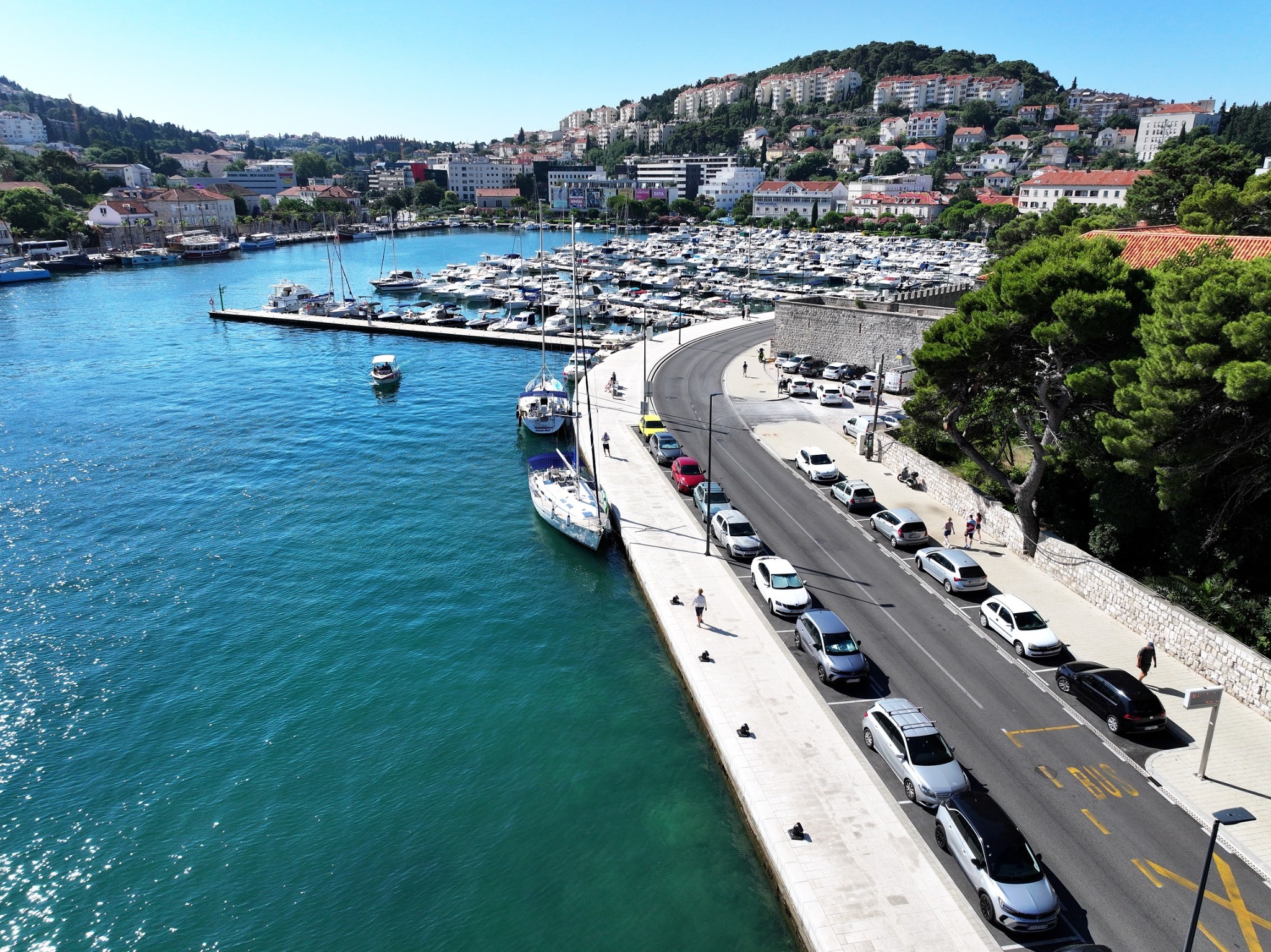 Dubrovnik coastline from the sea